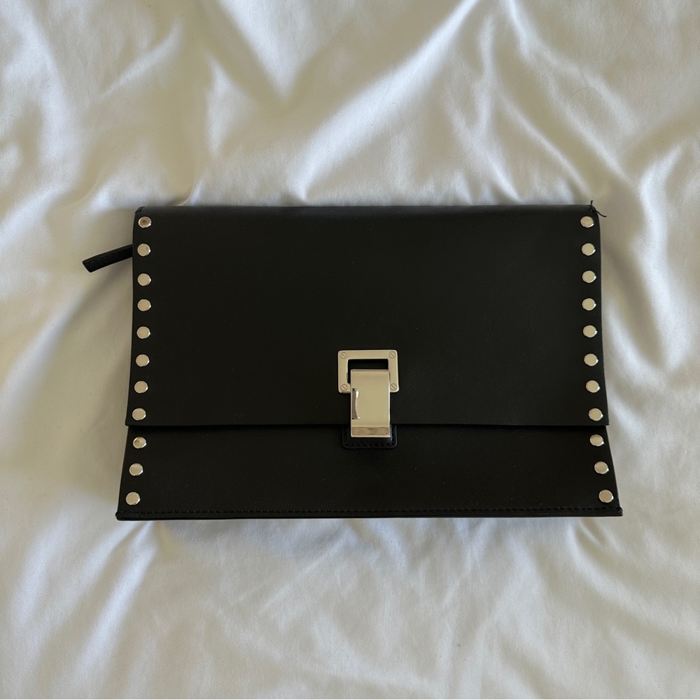 Proenza Schouler clutch bag black leather